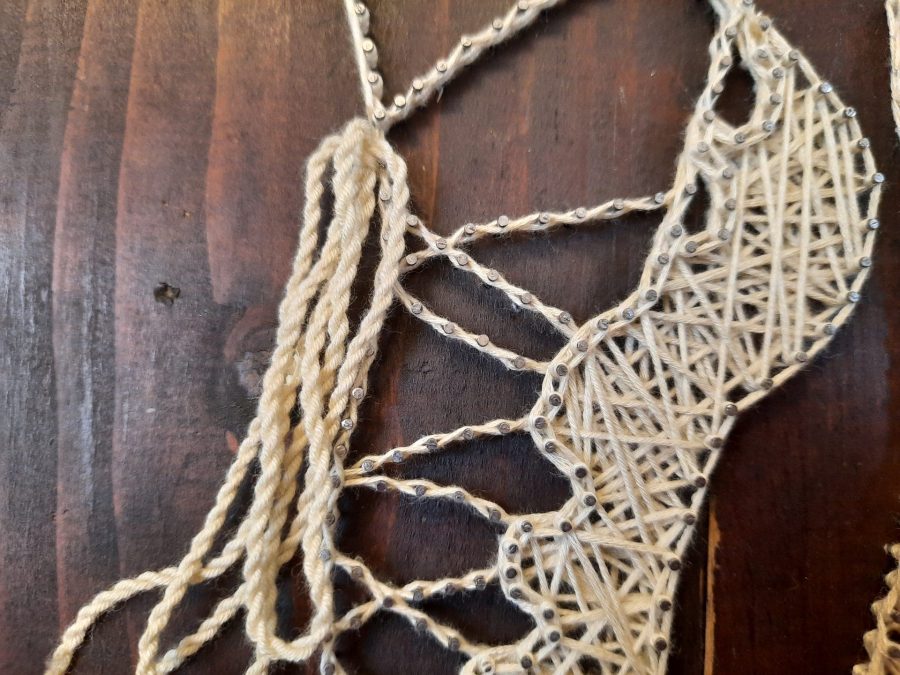 String art Irish dance shoes