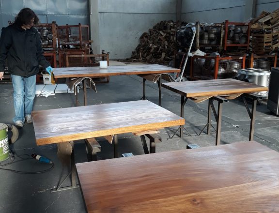 Building our own tables to suit our family home needs
