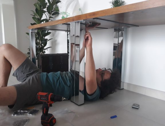 Building our own tables to suit our family home needs