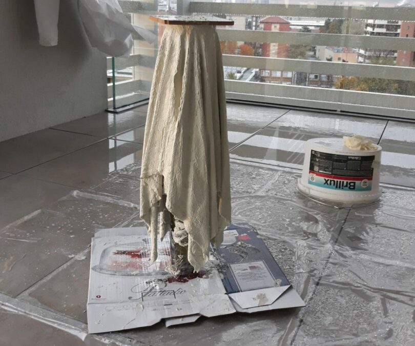 The making of a cement vase