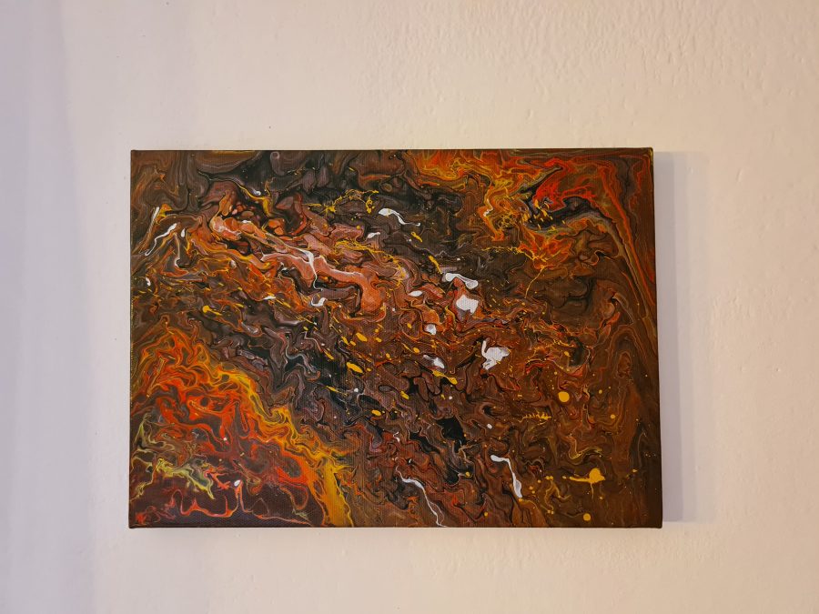 Acrylic pouring: chocolate passion