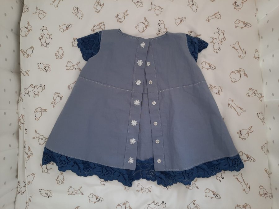 Hand-sewn baby dress