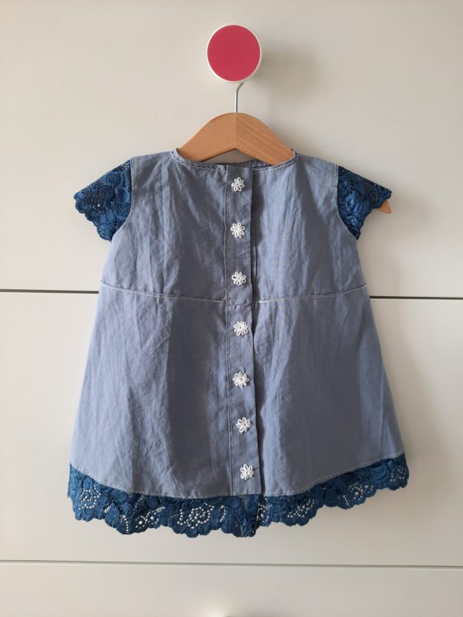 Hand-sewn baby dress