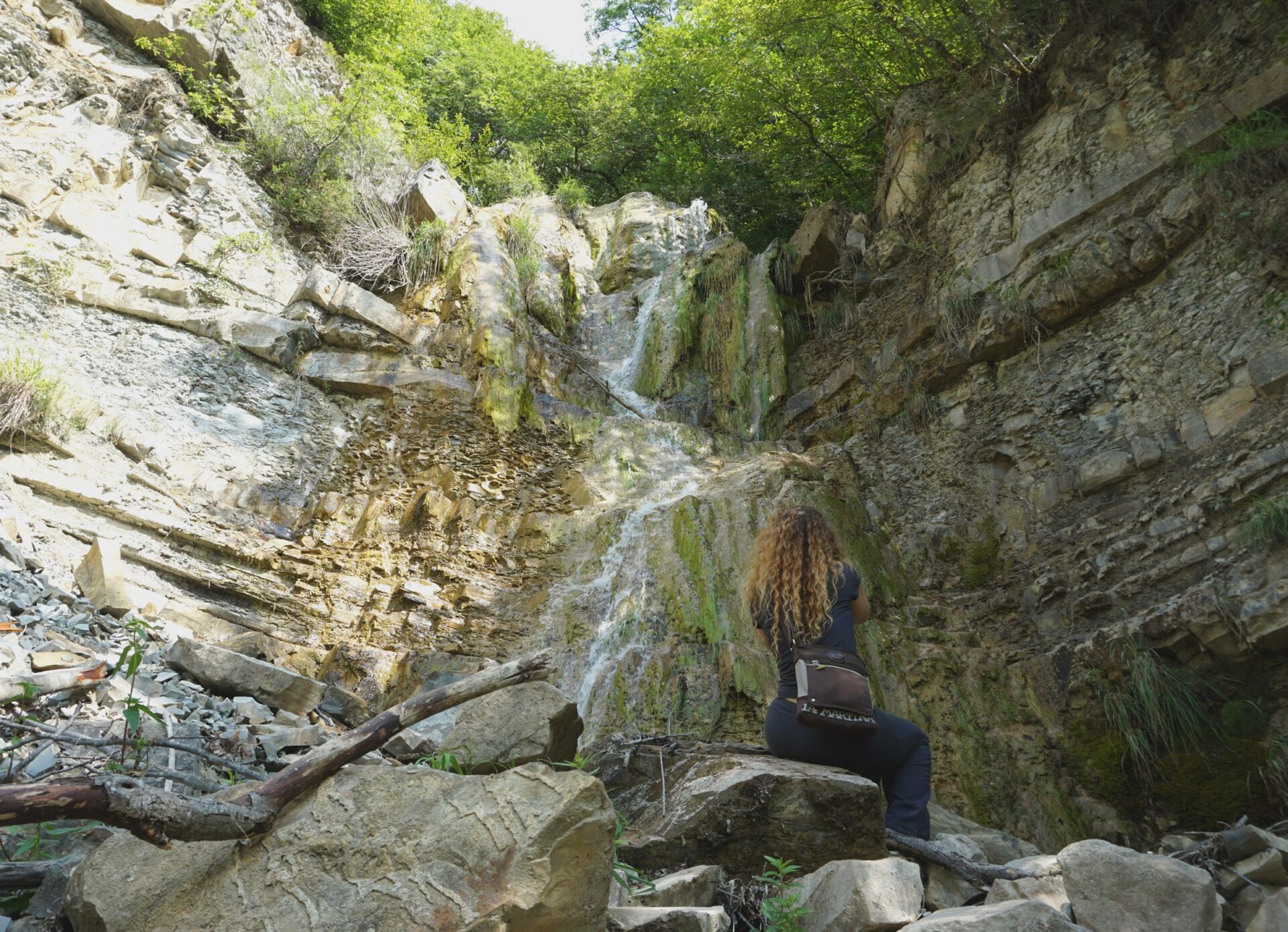 The falls of the Morcione creek, near Zavattarello (Pavia, Italy)