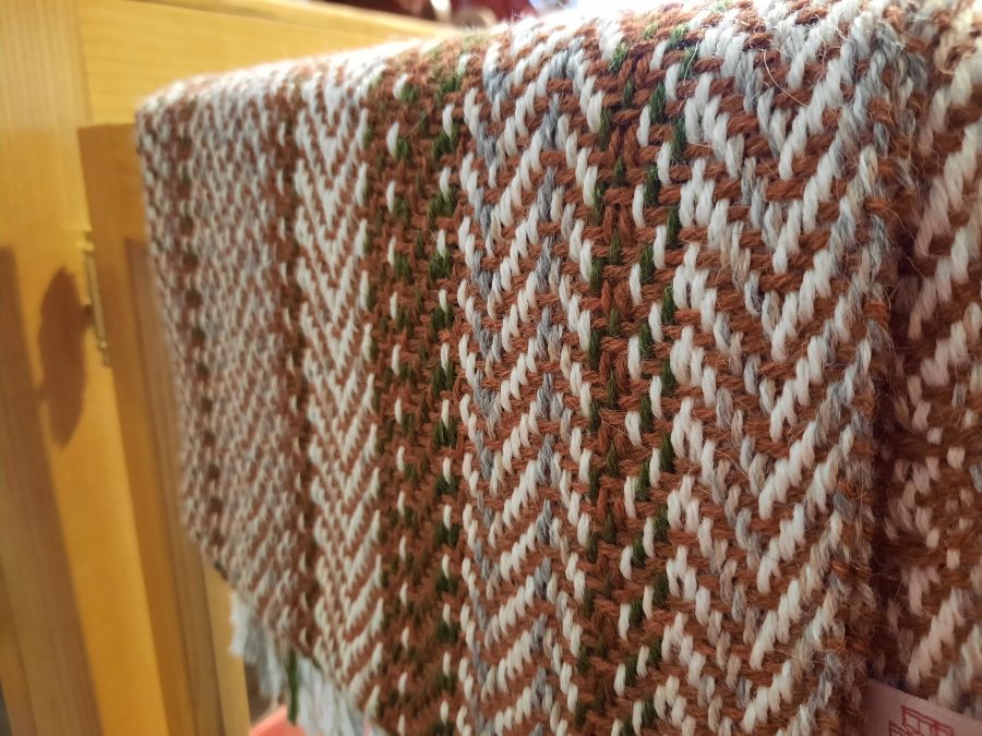 Traditional weaving L'Artisana Boutique in Courmayeur, Valle d'Aosta, Italy