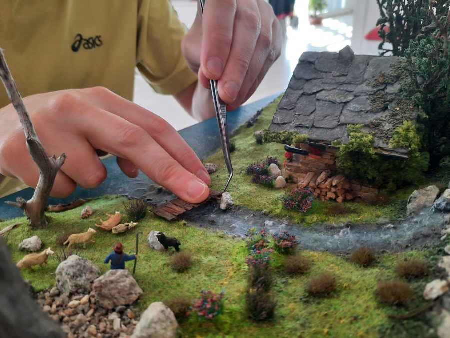 Additions to our mountain diorama, dedicated to Celtica Festival: the bridge on the creek