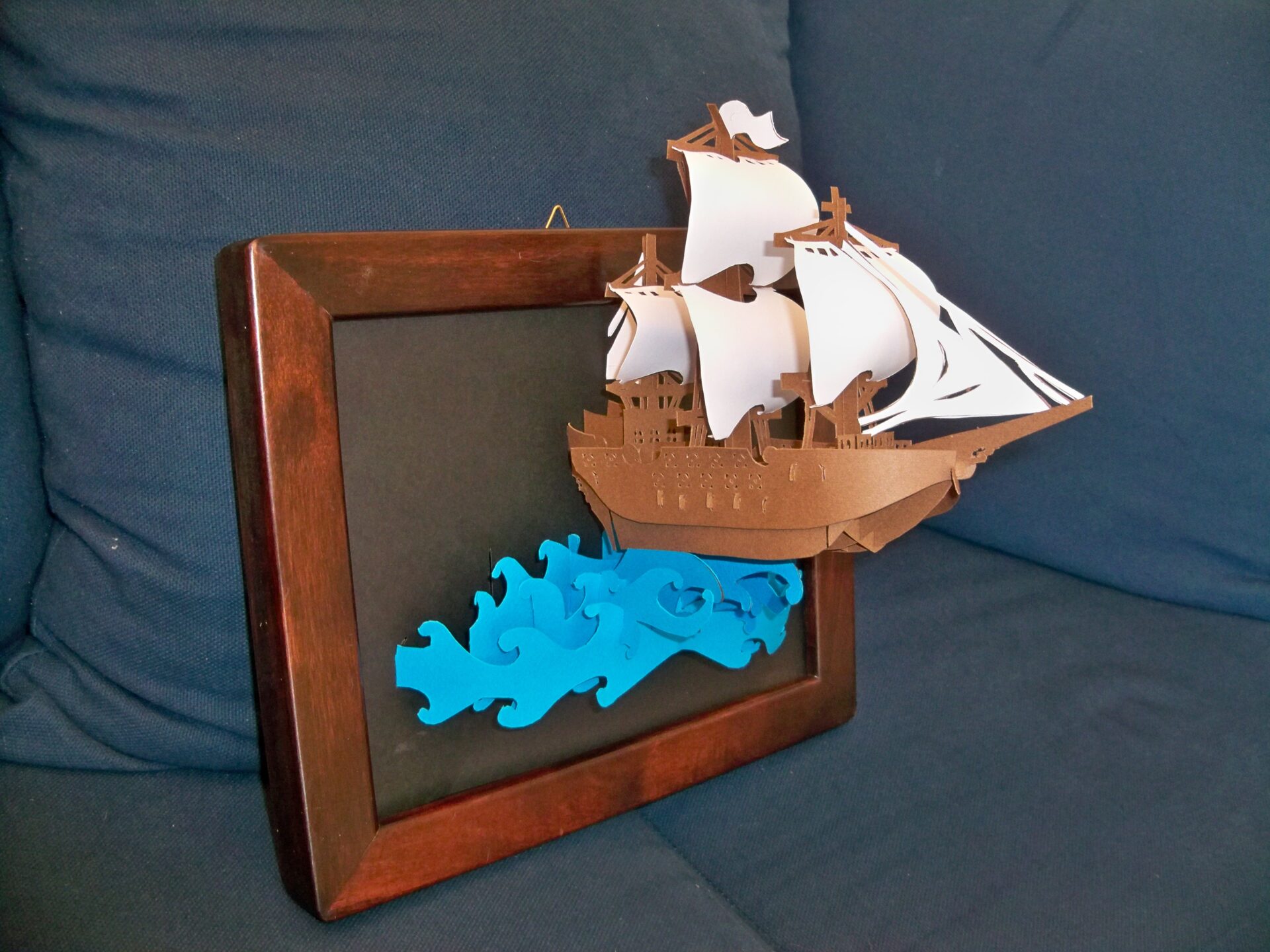 Kirigami projects: a galleon