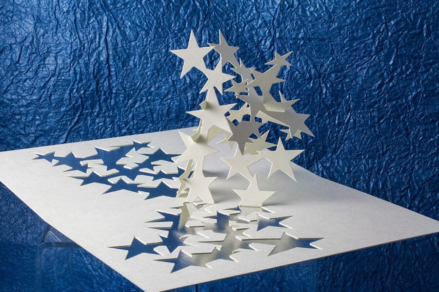 Stardust kirigami by Takaak Kkihara