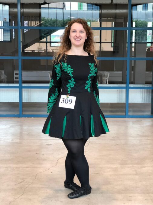 Making my own Irish dance Solo dress: the first feis with my new dress