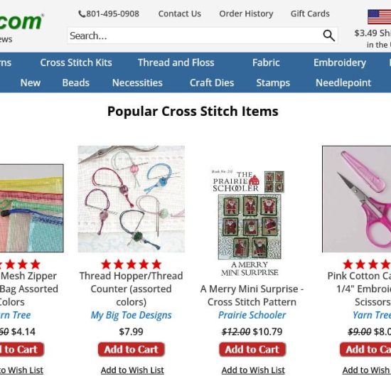 123Stitch.com, online stitching shop