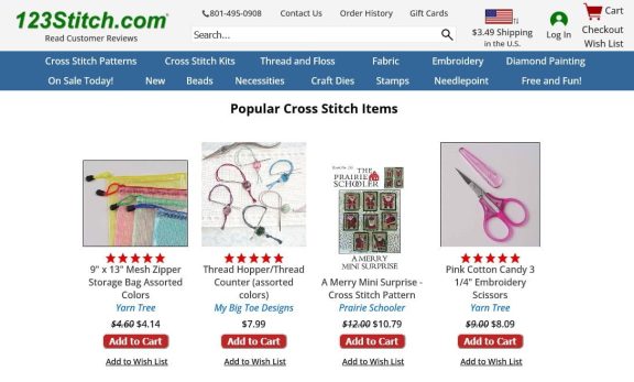 123Stitch.com, online stitching shop