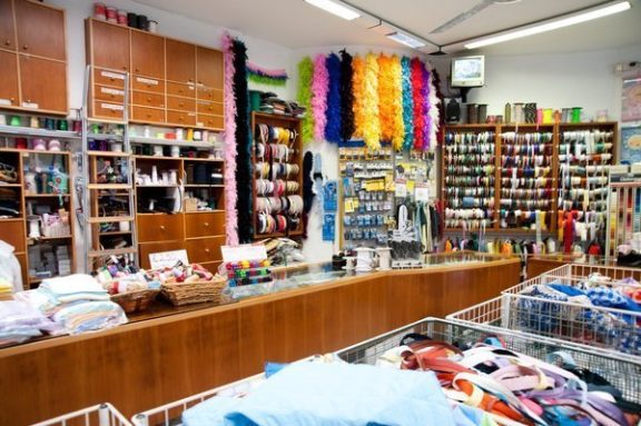 Tessuti e scampoli shop, Milan (Italy)