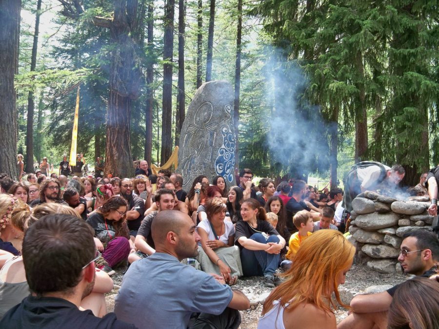 Celtica Valle d'Aosta: ready for the closing ceremony at the Menhir, where the clans reunite