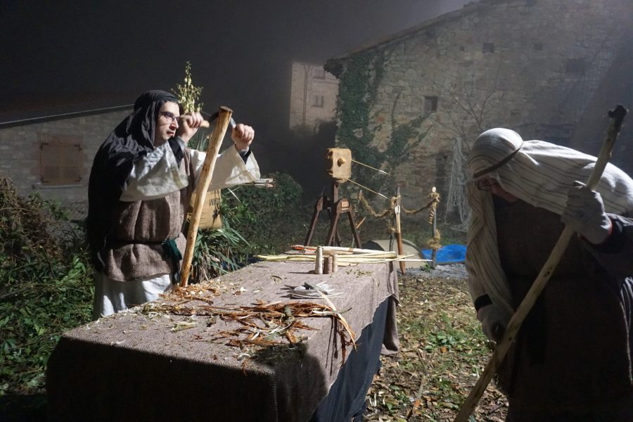 Presepe Vivente di Zavattarello, edizione 2022: la scena del Mastro Arcaio