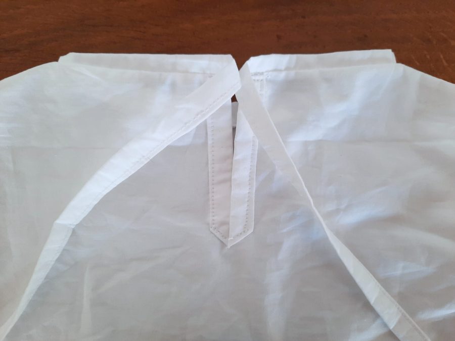 Rocket costume, detail of the closing on the back