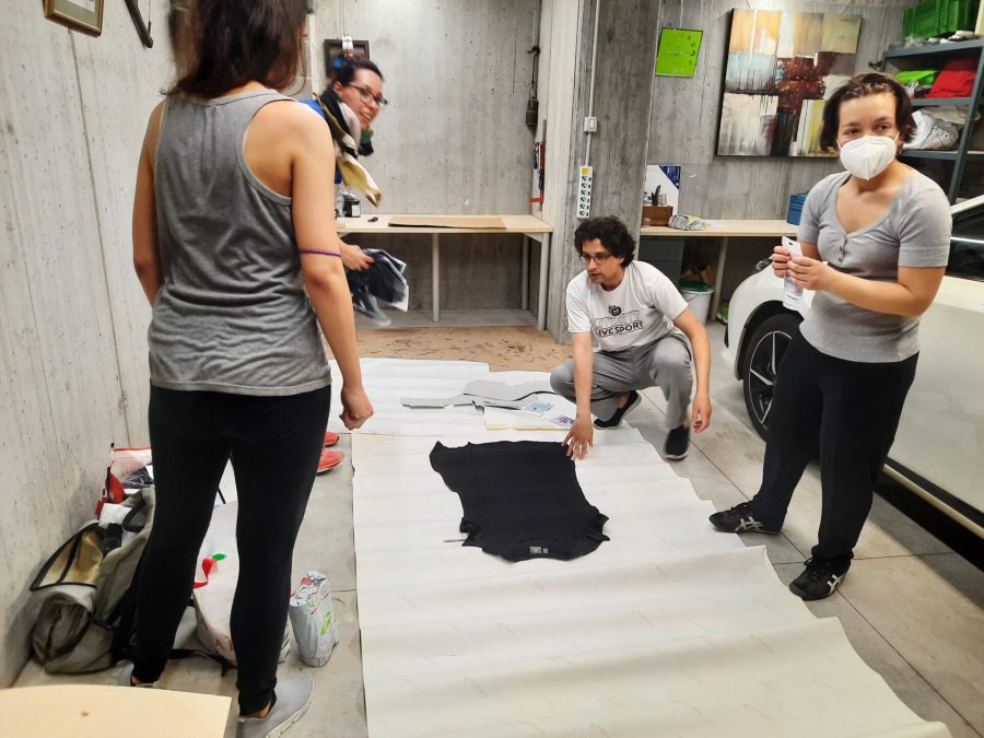Making the Aurora Borealis costumes for the 2022 Irish dance recital