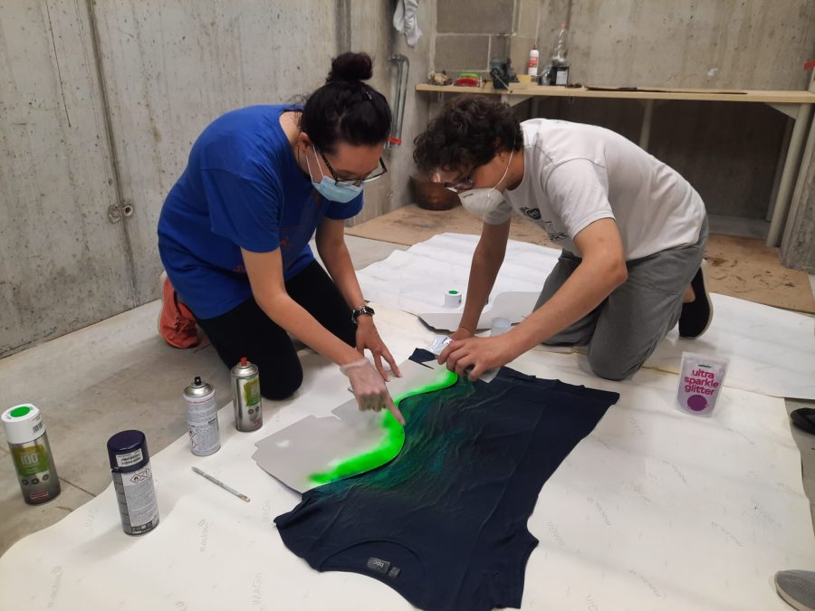 Making the Aurora Borealis costumes for the 2022 Irish dance recital