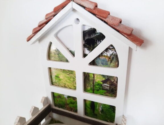 USB charging station in the shape of a window