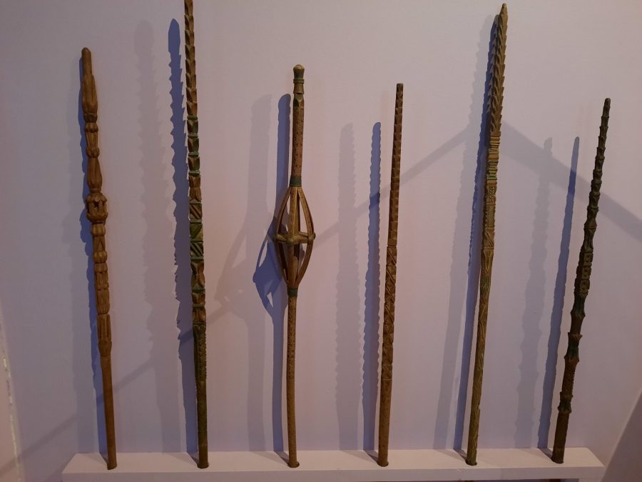 MAV - Museo dell'Artigianato Valdostano di tradizione: section 1, "Memory". Distaffs