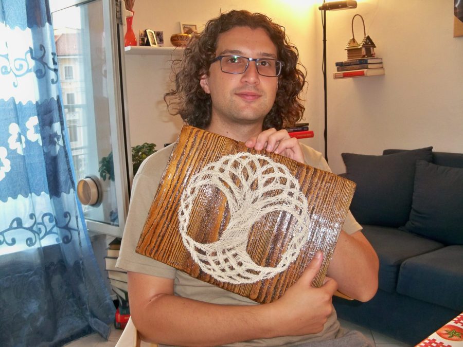 Our very first string art project completed!