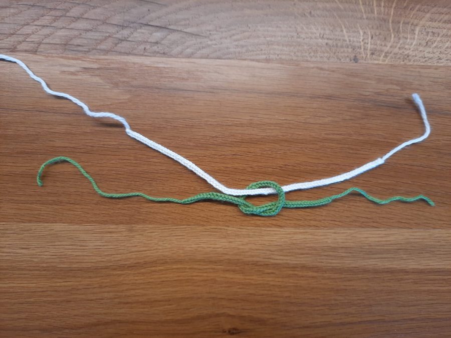 How to make a True Lover's knot bracelet with the lucet