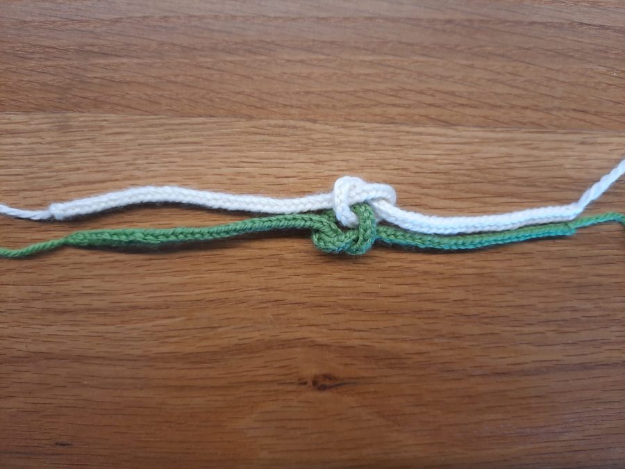 How to make a True Lover's knot bracelet with the lucet