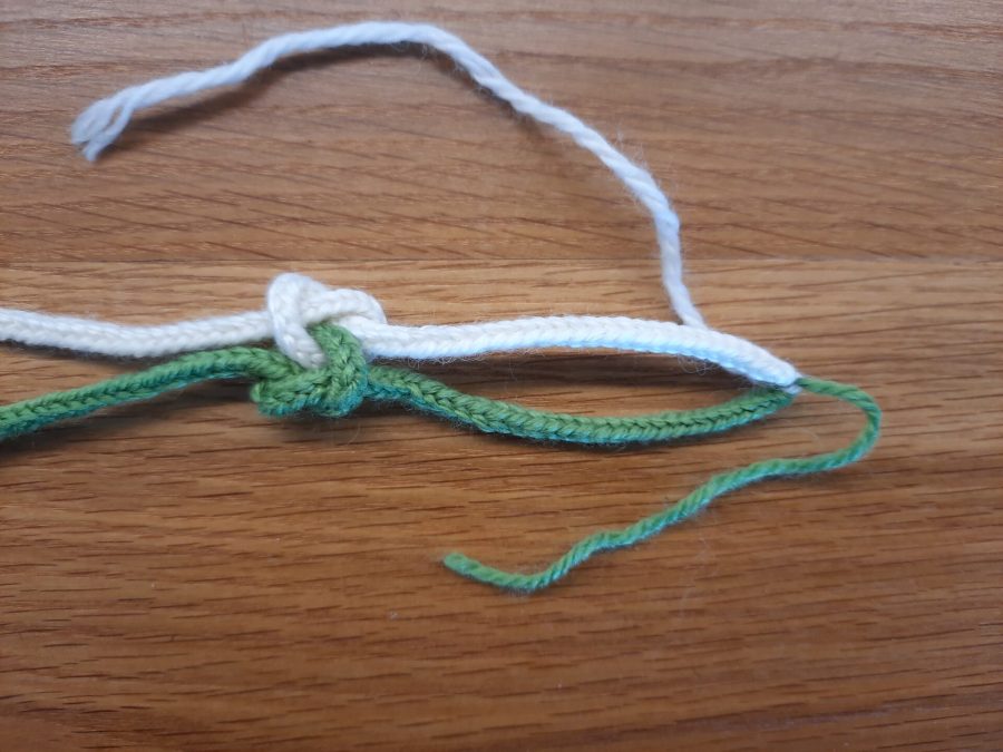 How to make a True Lover's knot bracelet with the lucet
