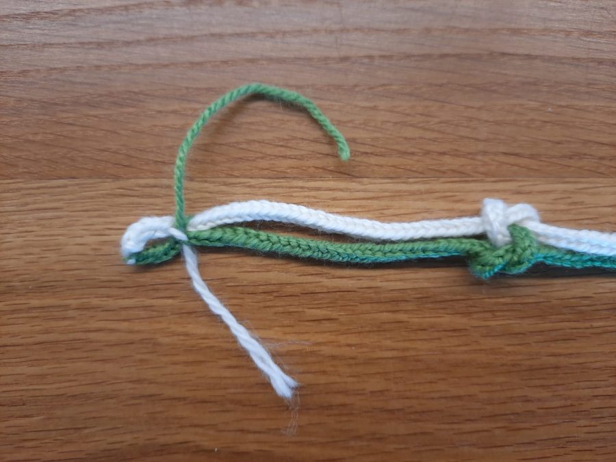 How to make a True Lover's knot bracelet with the lucet