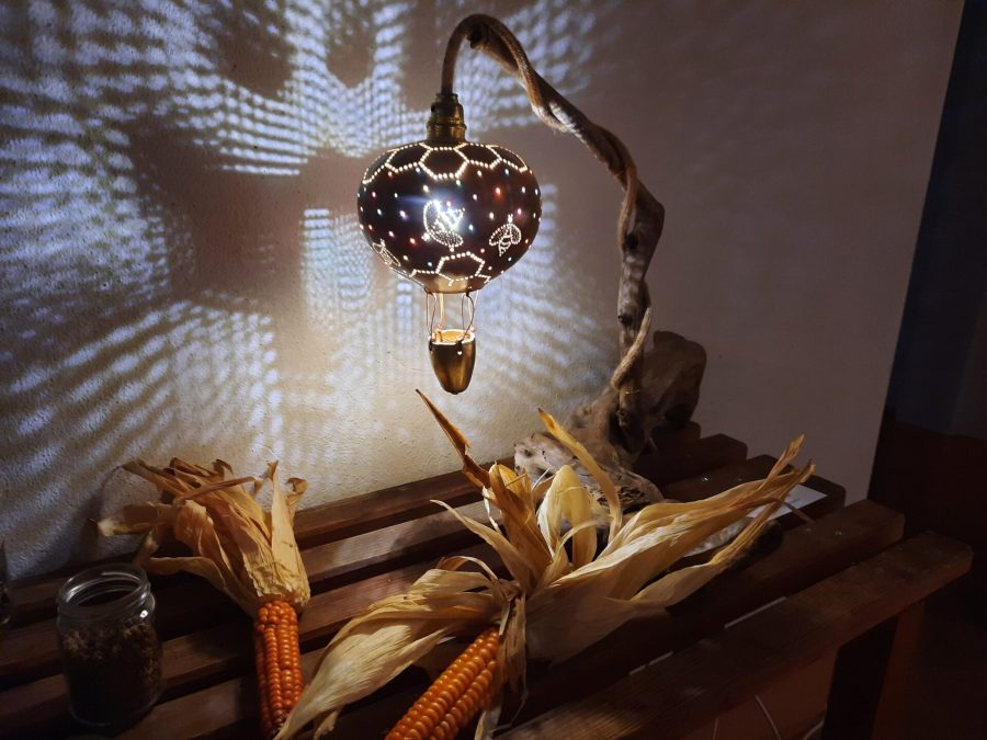 "C'era una zucca", the exhibition of carved pumpkins by Mariangela Faccini and Samuel Macalli, August 2023 at the Castle of Zavattarello (Pavia, Italy)