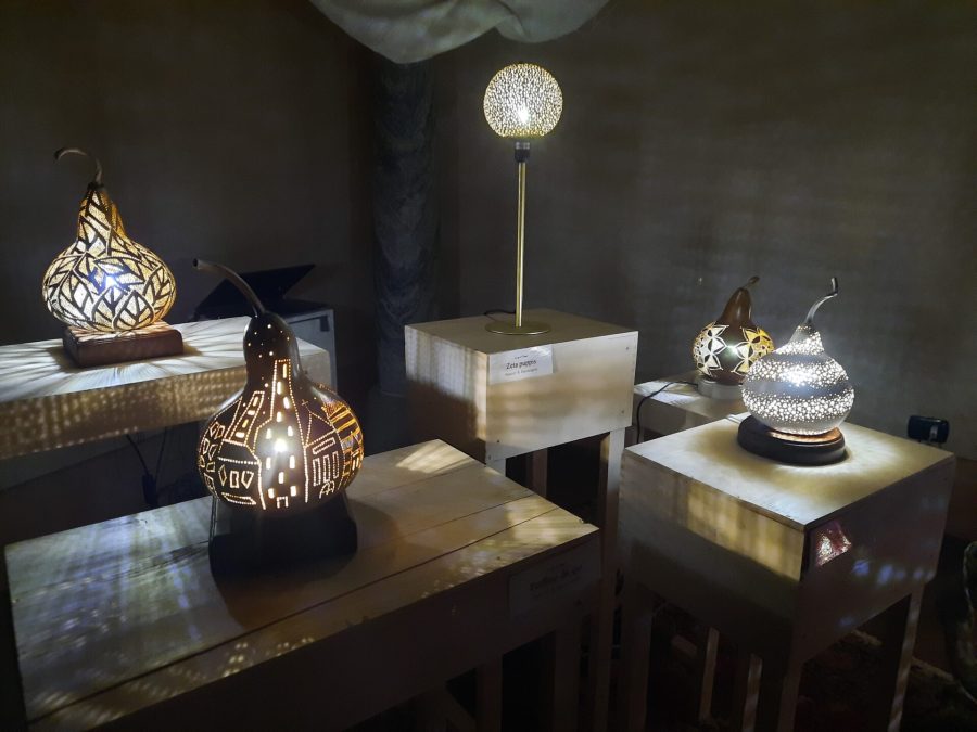 "C'era una zucca", the exhibition of carved pumpkins by Mariangela Faccini and Samuel Macalli, August 2023 at the Castle of Zavattarello (Pavia, Italy)