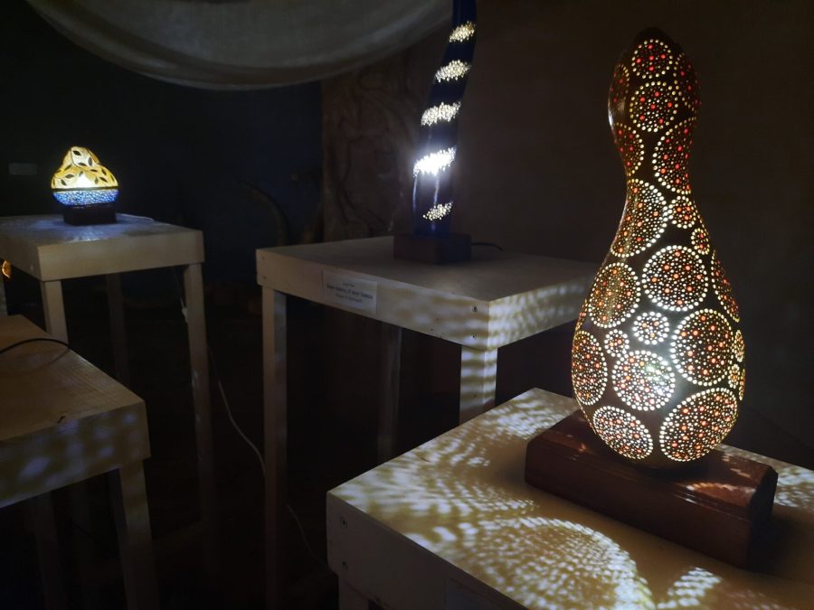 "C'era una zucca", the exhibition of carved pumpkins by Mariangela Faccini and Samuel Macalli, August 2023 at the Castle of Zavattarello (Pavia, Italy)