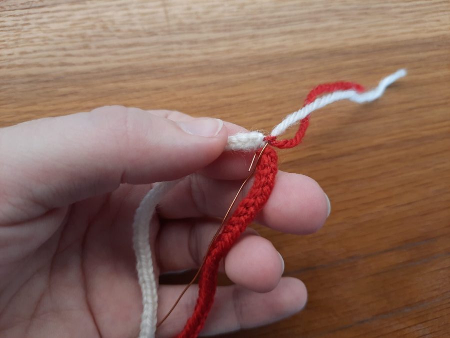 Lucet Christmas projects: candy cane