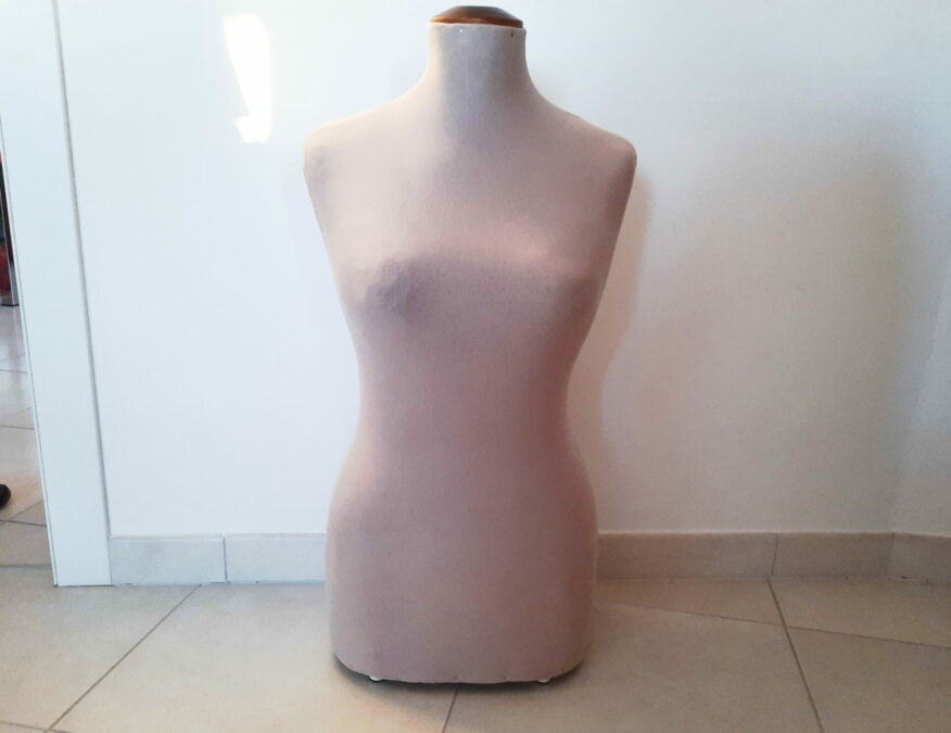 My thrifted dress form ready