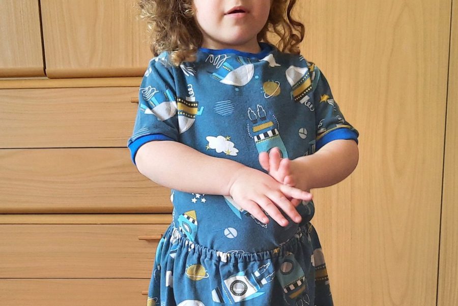 Rocket outfit, t-shirt and skirt