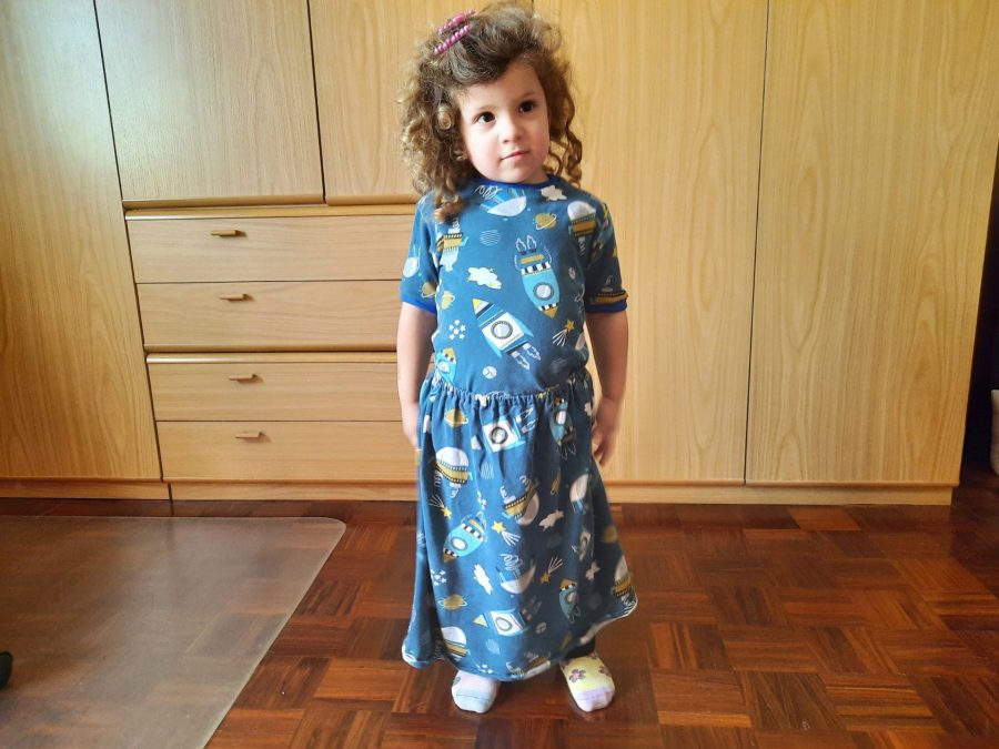 Rocket outfit, t-shirt and skirt