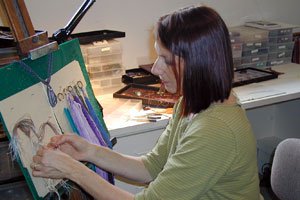 Marion Hunziker-Larsen of Marion Jewels in Fiber, California (USA)
