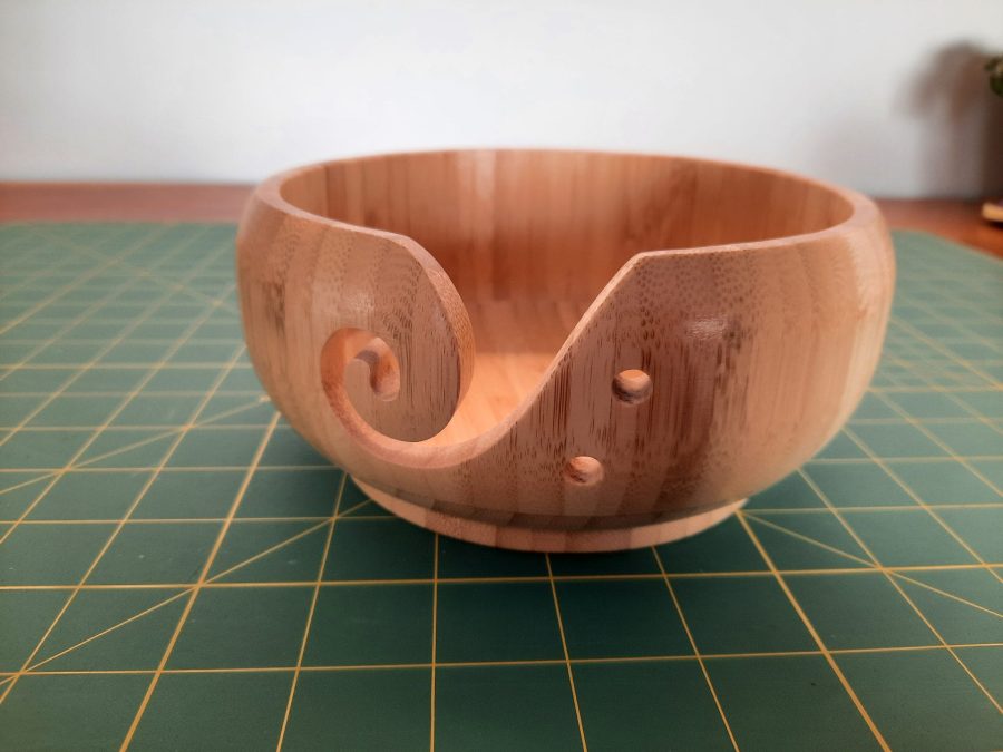 Yarn bowl with cone thread stand addition