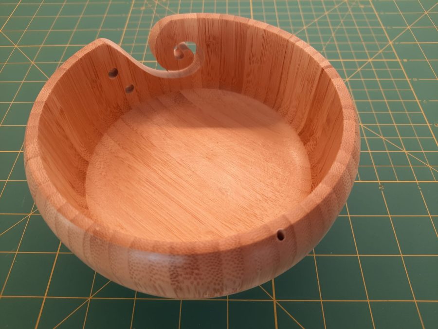 Yarn bowl with cone thread stand addition