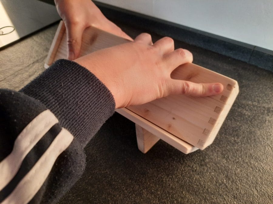 Wooden mold for "Salame di Cioccolato"