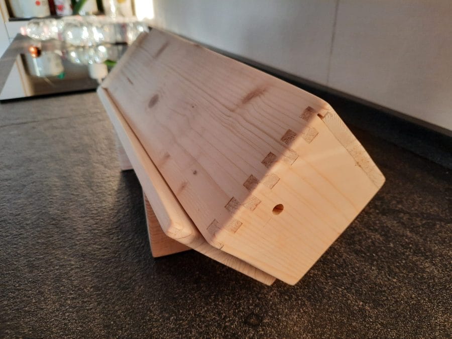 Wooden mold for "Salame di Cioccolato"