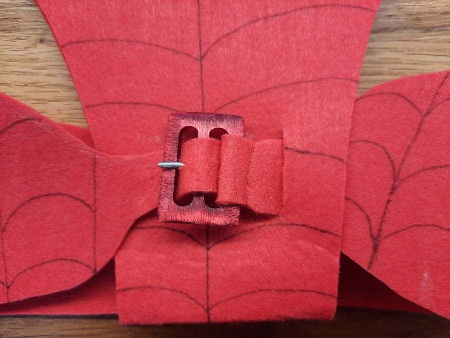 Spiderman costume, the red vest