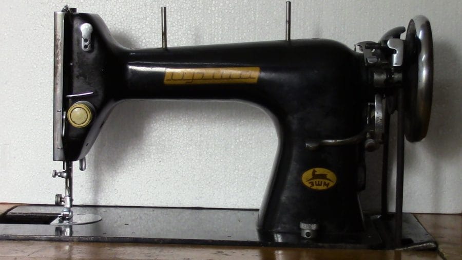 One of the household sewing machines produced by Orsha. Notice the deer in the logo.