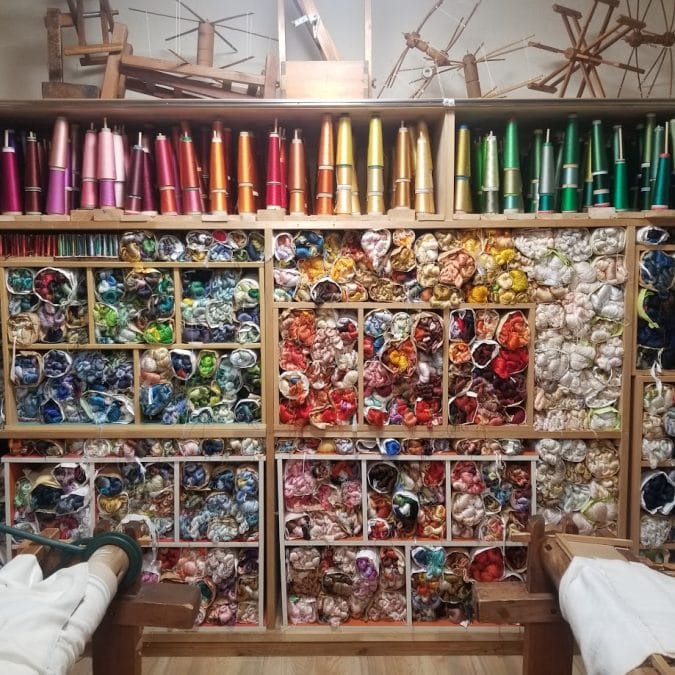 Photo from one of the Textile Tours of Japan with Nancy McDonough of Kyoto Kimono