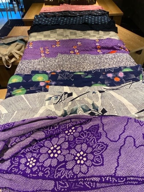 Photo from one of the Textile Tours of Japan with Nancy McDonough of Kyoto Kimono