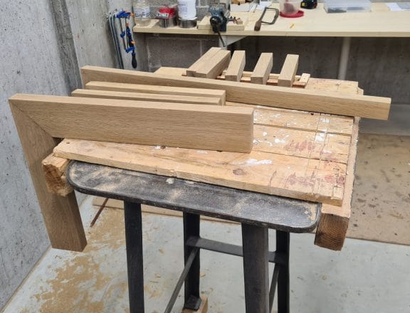 Making our custom wall shelves