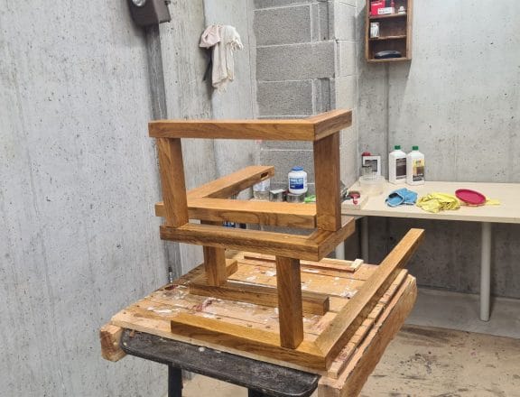 Making our custom wall shelves