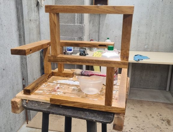 Making our custom wall shelves