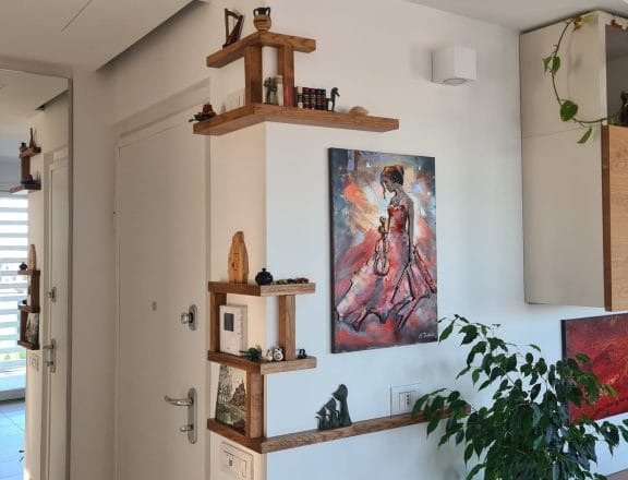 Custom wall shelves