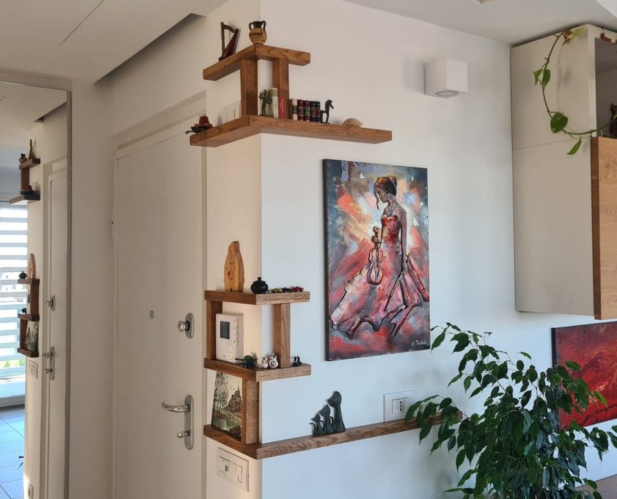 Custom wall shelves