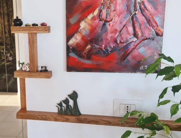 Custom wall shelves